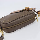 Chloe Eden Shoulder Bag Leather Beige Gold Tone Auth 204650A-6