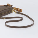 Chloe Eden Shoulder Bag Leather Beige Gold Tone Auth 204650A-7