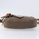 Chloe Eden Shoulder Bag Leather Beige Gold Tone Auth 204650A-5