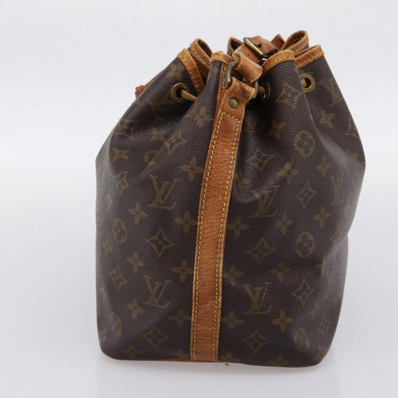 LOUIS VUITTON Monogram Petit Noe Shoulder Bag M42226 LV Auth 204653