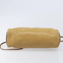 LOEWE Shoulder Bag Leather Beige Gold Tone Auth 204654-5