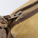 LOEWE Shoulder Bag Leather Beige Gold Tone Auth 204654-18