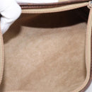 LOEWE Shoulder Bag Leather Beige Gold Tone Auth 204654-12