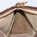 LOEWE Shoulder Bag Leather Beige Gold Tone Auth 204654-22