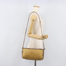 LOEWE Shoulder Bag Leather Beige Gold Tone Auth 204654-23