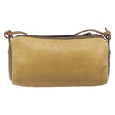 LOEWE Shoulder Bag Leather Beige Gold Tone Auth 204654-2