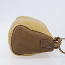 LOEWE Shoulder Bag Leather Beige Gold Tone Auth 204654-3