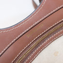BURBERRY Hand Bag Canvas 2way Beige Gold Auth 204656V-23