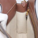 BURBERRY Hand Bag Canvas 2way Beige Gold Auth 204656V-25