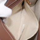 BURBERRY Hand Bag Canvas 2way Beige Gold Auth 204656V-27