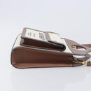 BURBERRY Hand Bag Canvas 2way Beige Gold Auth 204656V-4