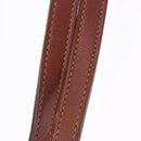 CELINE Shoulder Bag Leather Brown Gold Tone Auth 204658-10