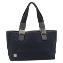 GUCCI GG Canvas Hand Bag Black Gold Tone 145810 Auth 204666V-13