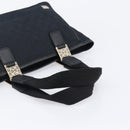 GUCCI GG Canvas Hand Bag Black Gold Tone 145810 Auth 204666V-7