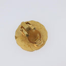 CHANEL Earring Metal Gold Tone CC Auth 204667V-9