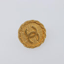 CHANEL Earring Metal Gold Tone CC Auth 204667V-3