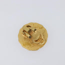 CHANEL Earring Metal Gold Tone CC Auth 204667V-4