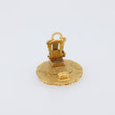 CHANEL Earring Metal Gold Tone CC Auth 204667V-5