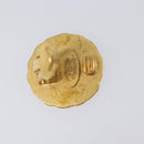 CHANEL Earring Metal Gold Tone CC Auth 204667V-7