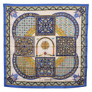 HERMES Carre90 Scarf Silk ""CIELS BYZANTINS"" Blue Auth 204698M-1