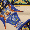 HERMES Carre90 Scarf Silk ""CIELS BYZANTINS"" Blue Auth 204698M-14