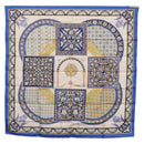 HERMES Carre90 Scarf Silk ""CIELS BYZANTINS"" Blue Auth 204698M-15