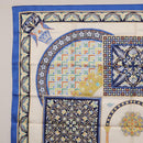 HERMES Carre90 Scarf Silk ""CIELS BYZANTINS"" Blue Auth 204698M-16
