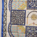 HERMES Carre90 Scarf Silk ""CIELS BYZANTINS"" Blue Auth 204698M-19