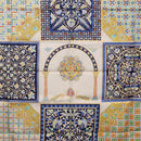 HERMES Carre90 Scarf Silk ""CIELS BYZANTINS"" Blue Auth 204698M-20