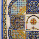 HERMES Carre90 Scarf Silk ""CIELS BYZANTINS"" Blue Auth 204698M-5