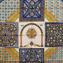 HERMES Carre90 Scarf Silk ""CIELS BYZANTINS"" Blue Auth 204698M-6