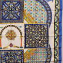 HERMES Carre90 Scarf Silk ""CIELS BYZANTINS"" Blue Auth 204698M-7
