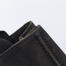 PRADA Canapa PM Hand Bag Canvas Black Gold Tone Auth 204699-10