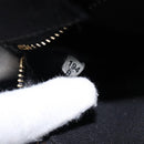 PRADA Canapa PM Hand Bag Canvas Black Gold Tone Auth 204699-12