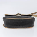 Christian Dior Honeycomb Shoulder Bag PVC Leather Black Gold Tone Auth 204704-5