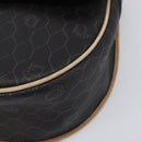 Christian Dior Honeycomb Shoulder Bag PVC Leather Black Gold Tone Auth 204704-15