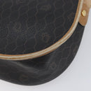 Christian Dior Honeycomb Shoulder Bag PVC Leather Black Gold Tone Auth 204704-17