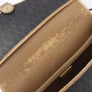 Christian Dior Honeycomb Shoulder Bag PVC Leather Black Gold Tone Auth 204704-11