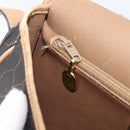 Christian Dior Honeycomb Shoulder Bag PVC Leather Black Gold Tone Auth 204704-24