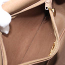 Christian Dior Honeycomb Shoulder Bag PVC Leather Black Gold Tone Auth 204704-25