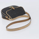 Christian Dior Honeycomb Shoulder Bag PVC Leather Black Gold Tone Auth 204704-7