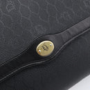Christian Dior Honeycomb Chain Shoulder Bag PVC Black Gold Tone Auth 204705A-15