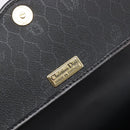 Christian Dior Honeycomb Chain Shoulder Bag PVC Black Gold Tone Auth 204705A-17