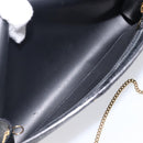 Christian Dior Honeycomb Chain Shoulder Bag PVC Black Gold Tone Auth 204705A-18