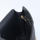 Christian Dior Honeycomb Chain Shoulder Bag PVC Black Gold Tone Auth 204705A-19