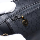 Christian Dior Honeycomb Chain Shoulder Bag PVC Black Gold Tone Auth 204705A-21