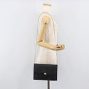 Christian Dior Honeycomb Chain Shoulder Bag PVC Black Gold Tone Auth 204705A-23