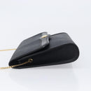 Christian Dior Honeycomb Chain Shoulder Bag PVC Black Gold Tone Auth 204705A-5