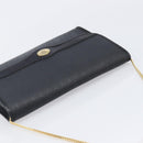 Christian Dior Honeycomb Chain Shoulder Bag PVC Black Gold Tone Auth 204705A-6