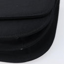 PRADA Plastic Chain Shoulder Bag Cotton Black Auth 204708V-10